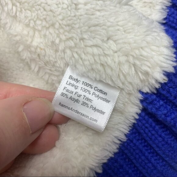 •, Hanna Andersson Cat Dog Knit Jacket Fur Hood Unisex - Picture 8 of 11